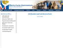 Tablet Screenshot of mcg-kirchzarten.de